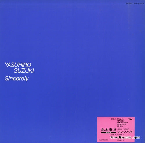 SUZUKI, YASUHIRO sincerely ETP-90243