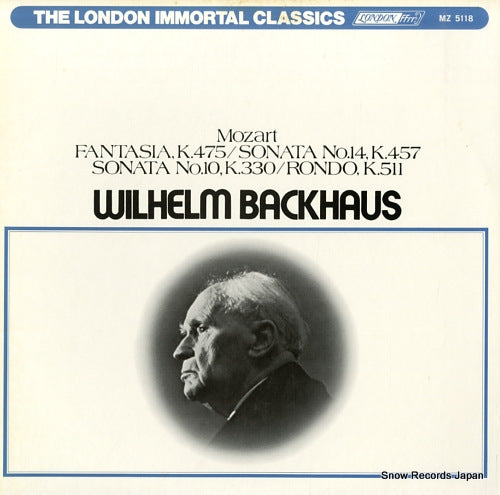 BACKHAUS, WILHELM backhaus plays mozart MZ5118