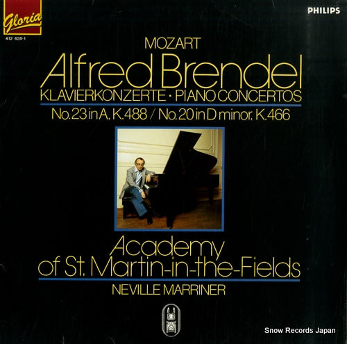 BRENDEL, ALFRED mozart; piano concertos no.20 in d minor k.466 FG-5003/412635-1