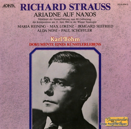 BOHM, KARL richard strauss; ariadne auf naxos DE23.309/10
