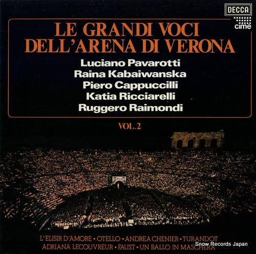 V/A le grandi voci dell'arena di verona vol.2 SDD571