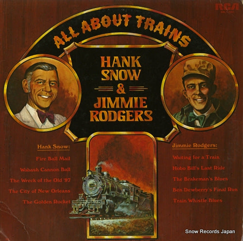 SNOW, HANK, AND JIMMIE RODGERS all about trains hank snow and jimmie rodgers ANL1-1052