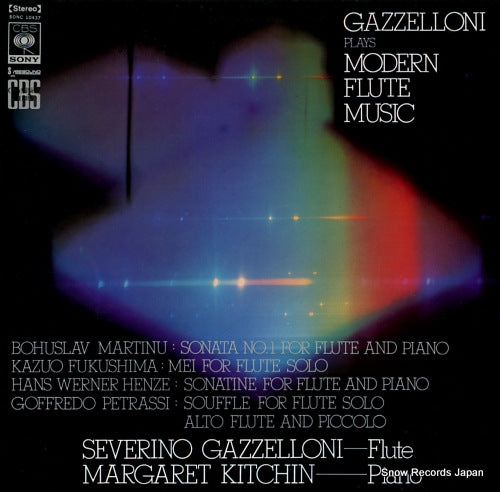 GAZZELLONI, SEVERINO gazzelloni plays modern flute music SONC10437