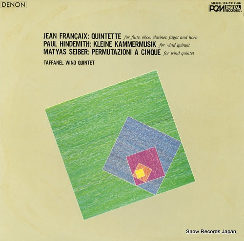 TAFFANEL WIND QUINTET music for wind quintet OX-7217-ND