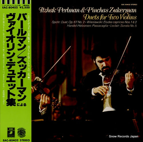 PERLMAN, ITZHAK, AND PINCHAS ZUKERMAN duets for two violins EAC-80402