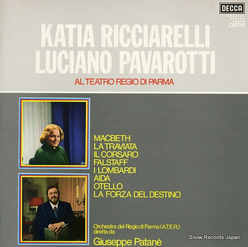RICCIARELLI, KATIA, AND LUCIANO PAVAROTTI al teatro regio di parma SDD569