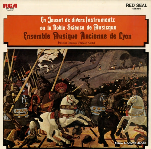 ENSEMBLE MUSIQUE ANCIENNE DE LYON en jouant de divers instrumentz ou la noble science de musicque SRA-2930