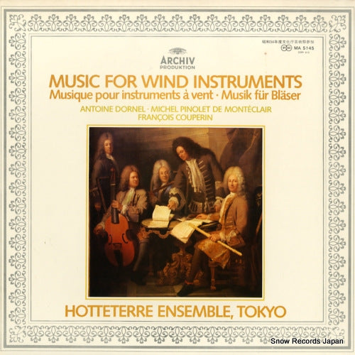 HOTTETERRE ENSEMBLE, TOKYO music for wind instruments MA5145