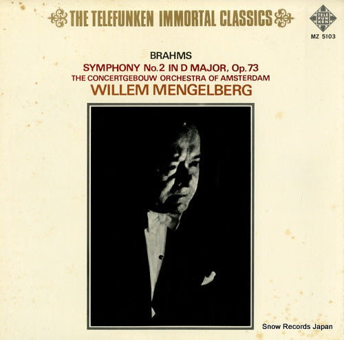 MENGELBERG, WILLEM brahms; symphony no.2 MZ5103