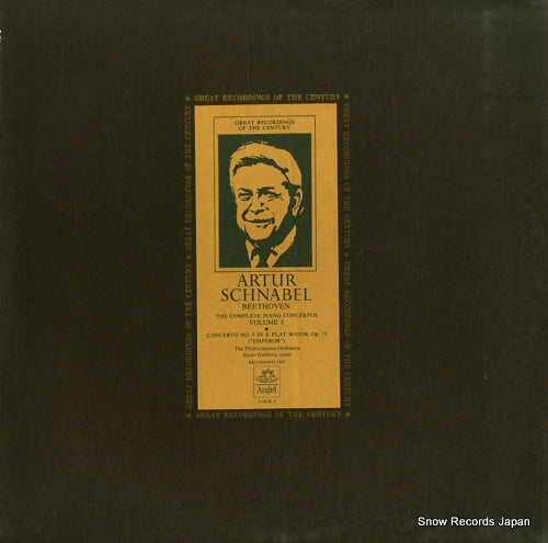 SCHNABEL, ARTUR beethoven; piano concerto no.5 "emperor" COLH5