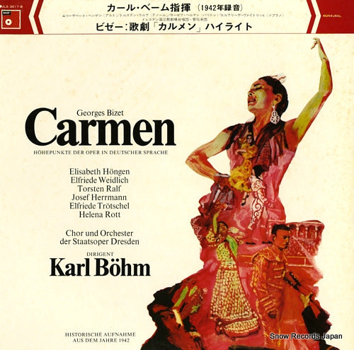 BOHM, KARL bizet; carmen hohepunkte der oper in deutscher sprache ULS-3017-B