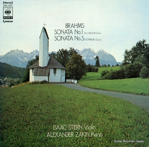 STERN, ISAAC brahms; violin sonata no.1 & 3 SONC10247
