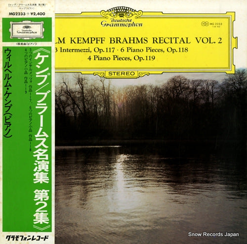 KEMPFF, WILHELM brahms recital vol.2 MG2233