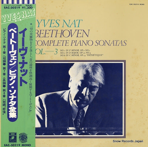 NAT, YVES beethoven; complete piano sonatas vol.3 EAC-30219