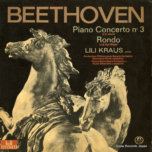 KRAUS, LILI beethoven; piano concerto no.3 in c minor SM-2285