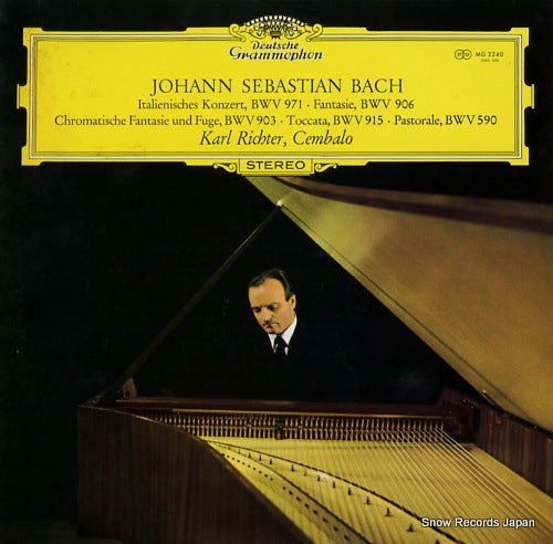 RICHTER, KARL johann sebastian bach; werke fur cembalo MG2240
