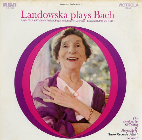 LANDOWSKA, WANDA landowska plays bach VIC-1594