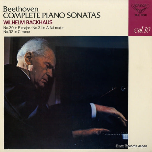 BACKHAUS, WILHELM beethoven; complete piano sonatas vol.10 SLC1890