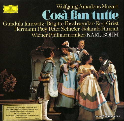 BOHM, KARL mozart; cosi fan tutte 2709059