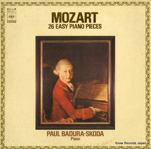 BADURA-SKODA, PAUL mozart; 26 easy piano pieces 40AG150-1