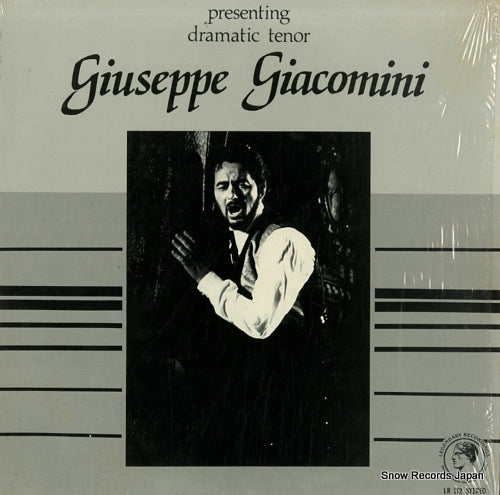 GIACOMINI, GIUSEPPE presenting dramatic tenor LR172