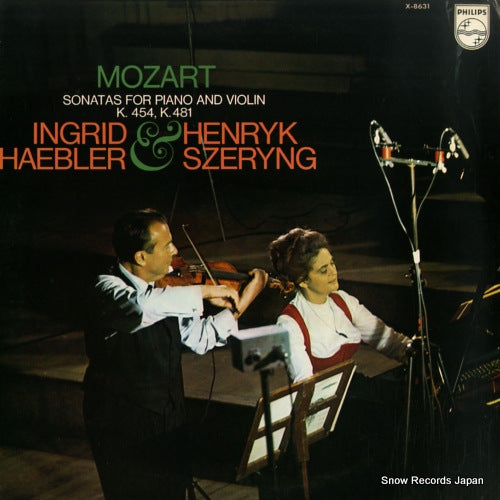 SZERYNG, HENRYK, AND INGRID HAEBLER mozart; sonatas for piano and violin k.454, k.481 X-8631