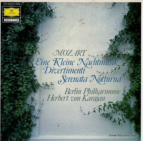 KARAJAN, HERBERT VON mozart; eine kleine nachtmusik MGX7048
