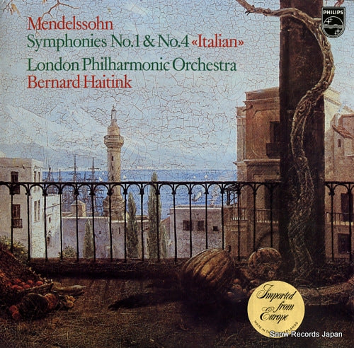 HAITINK, BERNARD mendelssohn; symphonies no.1 & no.4 "italian" 9500708