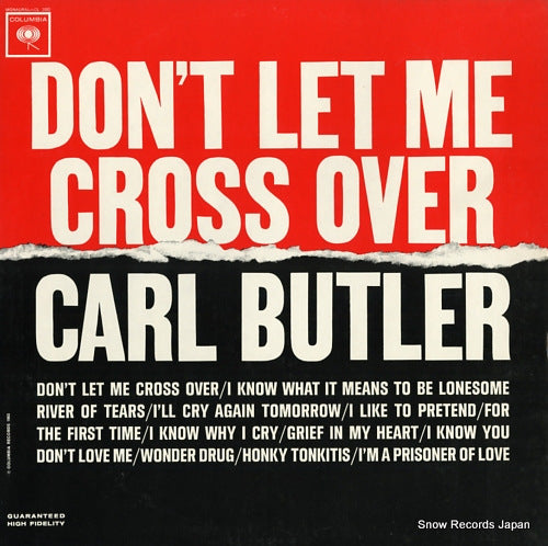 BUTLER, CARL don't let me cross over CL2002
