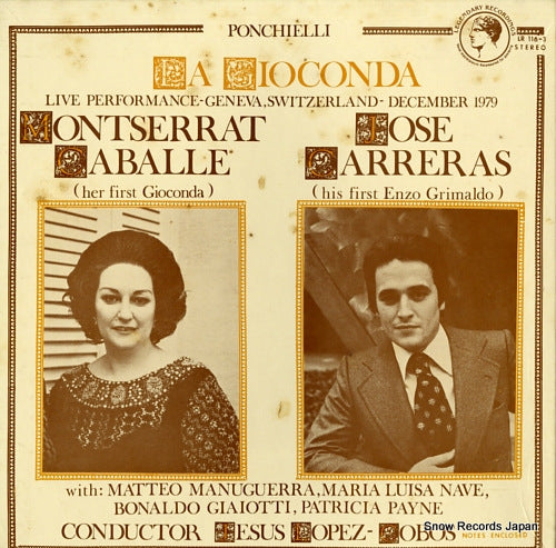 CABALLE, MONTSERRAT, AND JOSE CARRERAS ponchielli; la gioconda LR116-3
