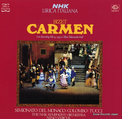 VERCHI, NINO bizet; carmen K25C307/9