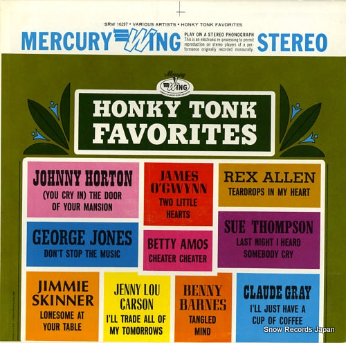 V/A honky tonk favorites SRW16297