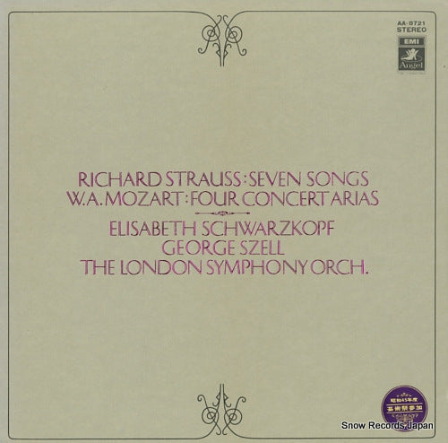 SCHWARZKOPF, ELISABETH r.strauss; seven songs AA-8721