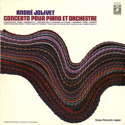 BOUR, ERNEST andre jolivet; concerto pour piano et orchestre AB-8080