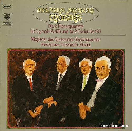 HORSZOWSKI, MIECZUSLAW mozart; die 2 klavierquartette 61667
