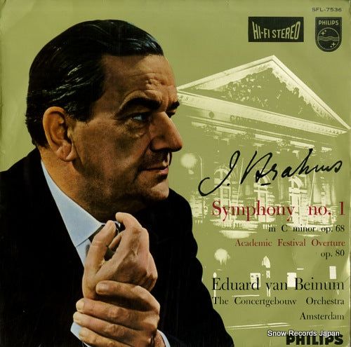 BEINUM, EDUARD VAN brahms; symphony no.1 in c minor op.68 SFL-7536