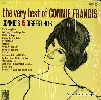 FRANCIS, CONNIE very best of connie francis, the SE-4167