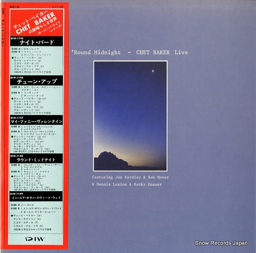 BAKER, CHET round midnight - chet baker live DIW-1148 / RK23581/25