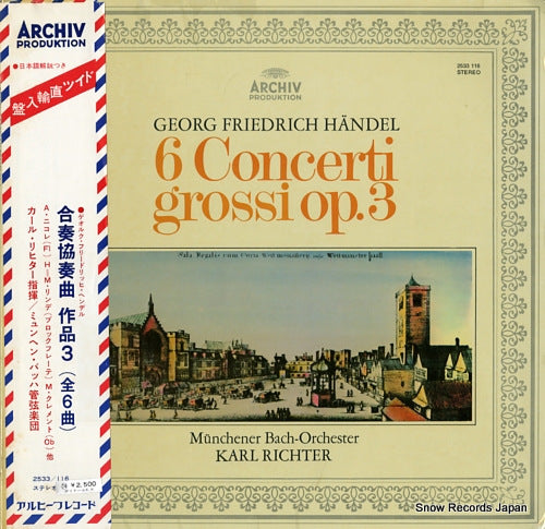 RICHTER, KARL handel; 6 concerti grossi op.3 2533/116/2533116