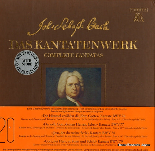 HARNONCOURT, NIKOLAUS bach; complete cantatas vol.20 6.35362