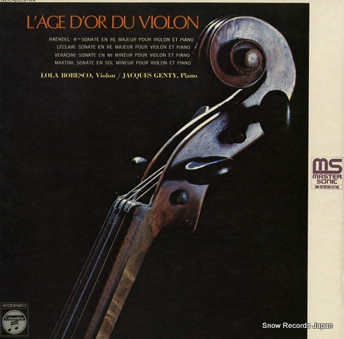 BOBESCO, LOLA l'age d'or du violon NCC-8003-AX