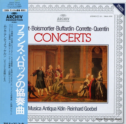 MUSICA ANTIQUA KOLN blavet/boismortier/buffardin/corrette/quentin; concertos 28MA0050