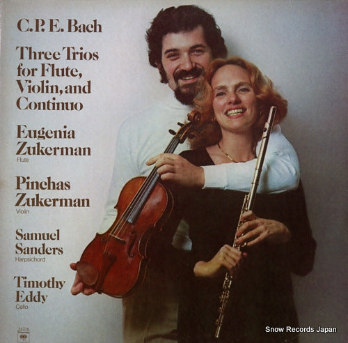 ZUKERMAN, EUGENIA, AND PINCHAS ZUKERMAN c.p.e.bach; three trios for flute, violin, and continuo M34216