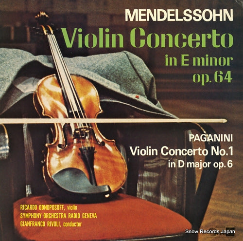 ODNOPOSOFF, RICARDO mendelssohn; violin concerto in e minor op.64 CHJ-30033