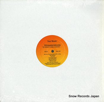 FREESTYLE FELLOWSHIP, THE to whom it may concern SM-1001