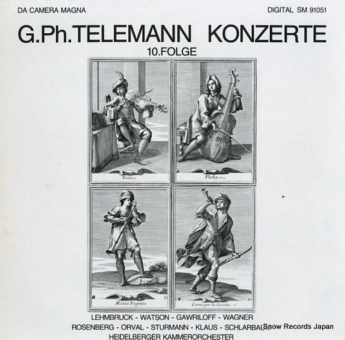 HEIDELBERGER KAMMERORCHESTER g.ph. telemann konzerte 10. folge SM91051