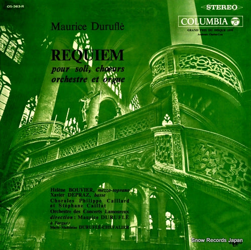 V/A durufle; requiem pour soli, choeurs orchestre et orgue OS-363-R