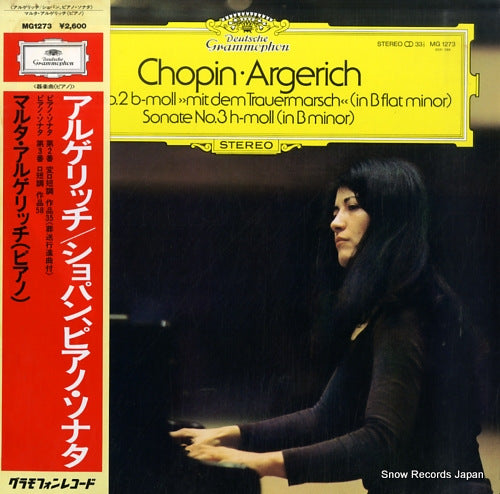 ARGERICH, MARTHA chopin; piano sonata no.2 "mit dem trauermarsch" & no.3 MG1273