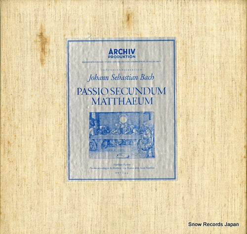 RICHTER, KARL bach; passio secundum matthaeum 198009/12