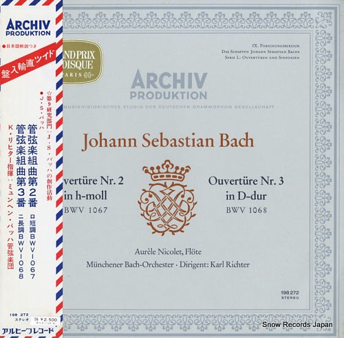 RICHTER, KARL bach; ouverture nr.2 & 3 198272